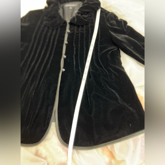 Lafayette 148 New York NWT Black Velvet Silk Bell Sleeve Blazer Jacket MSRP $498 - Picture 14 of 16